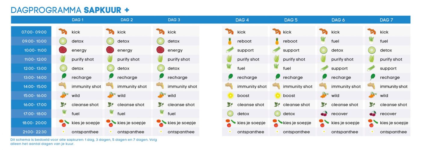 Sapkuur plus schema